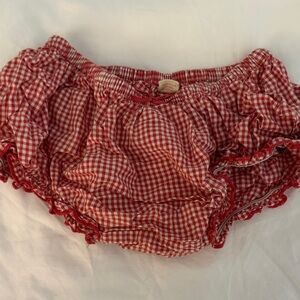 Pink Chicken Red Gingham Kids Shorts